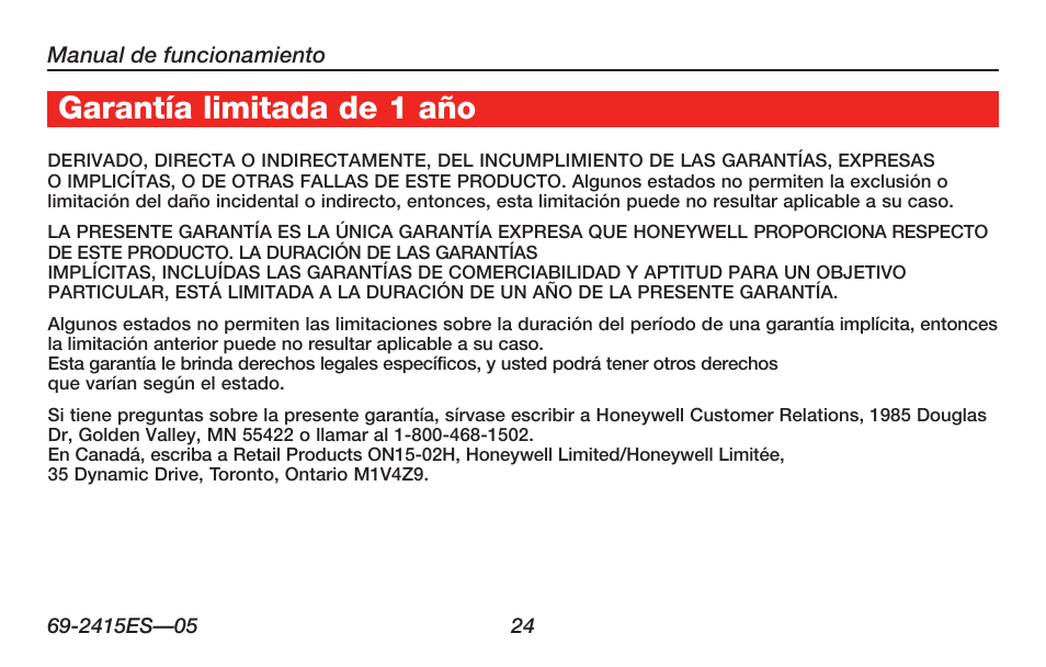 Honeywell RTH6350 User Manual | Page 54 / 56