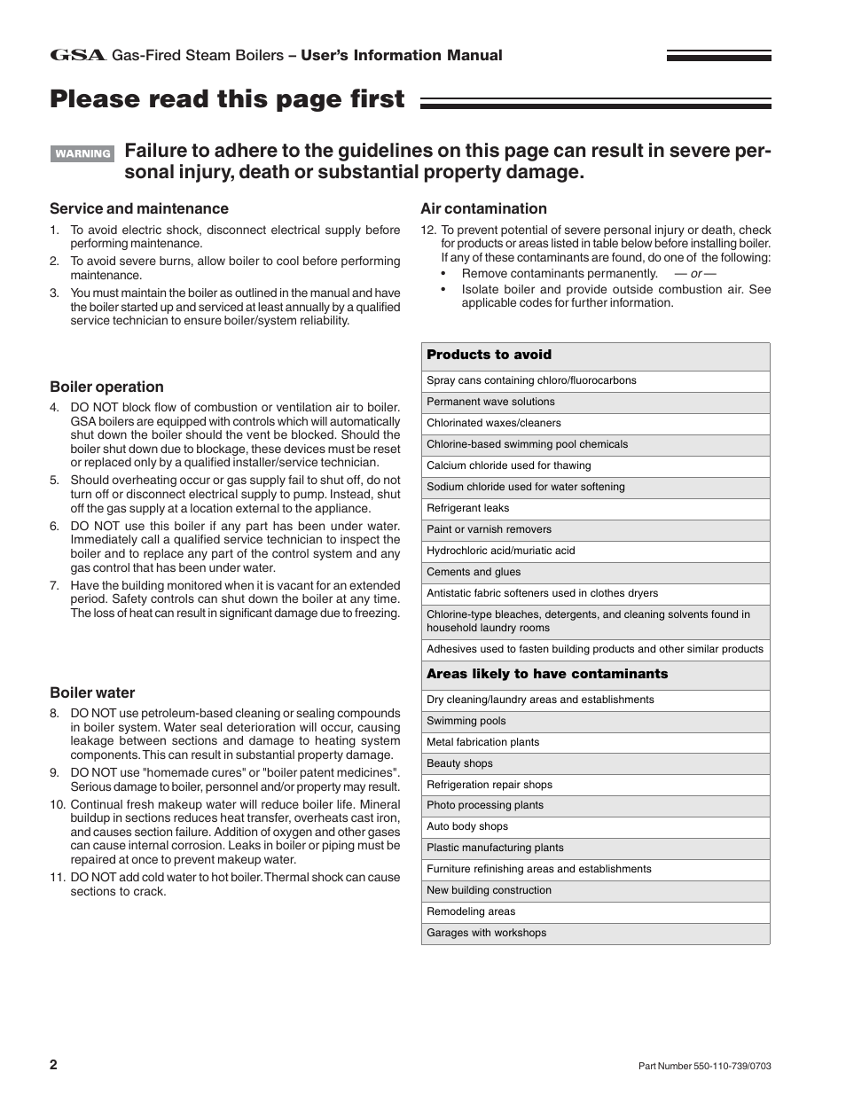 Please read this page first | Honeywell RVGP User Manual | Page 2 / 8