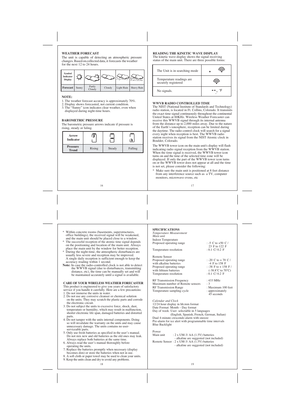 Honeywell TE328ELW User Manual | Page 5 / 6