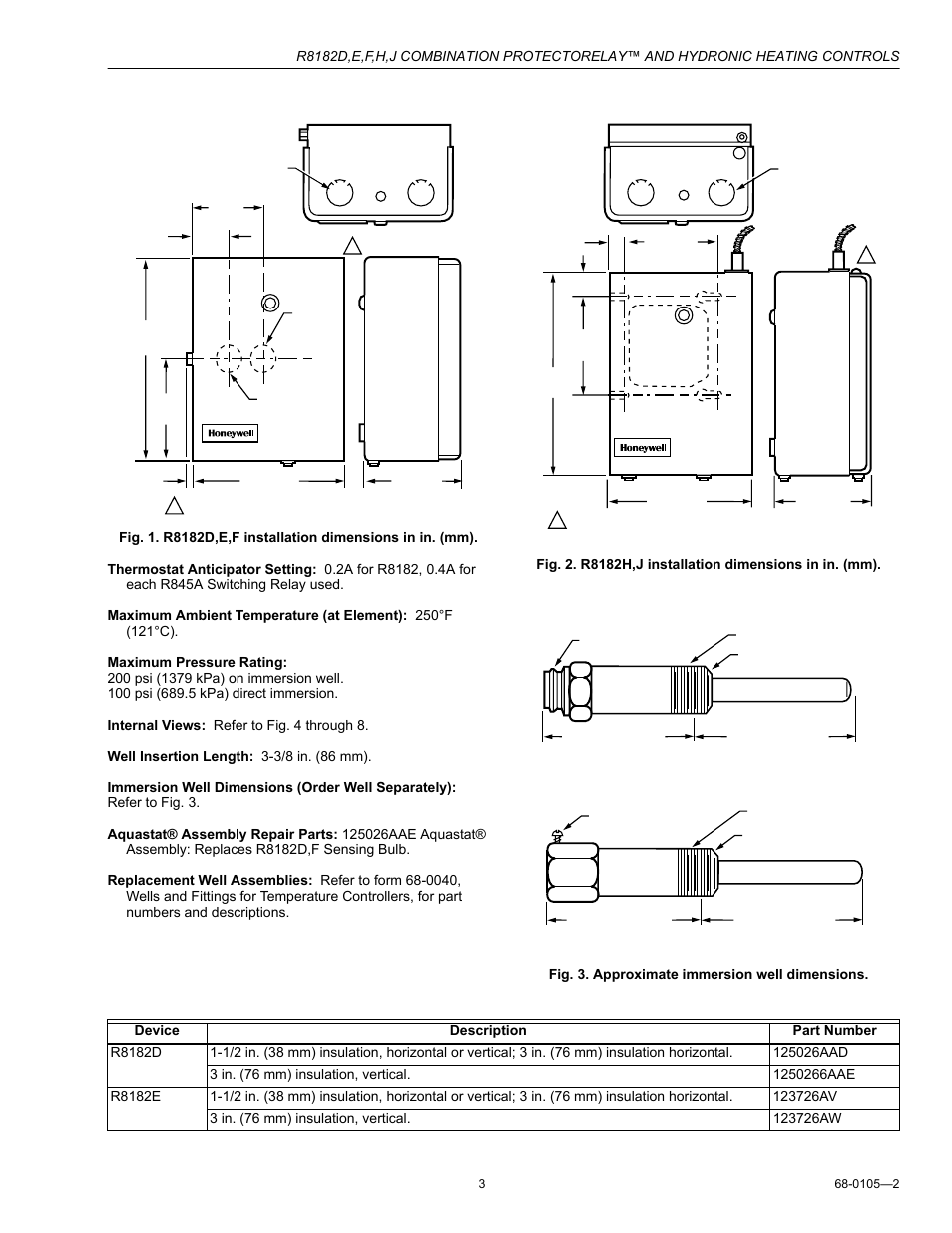 Honeywell R8182H User Manual | Page 3 / 20