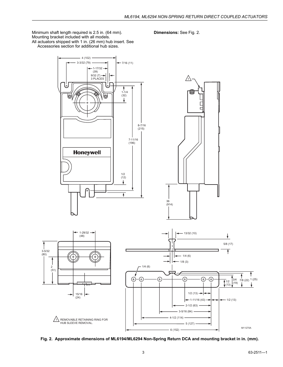 Honeywell ML6194 User Manual | Page 3 / 8