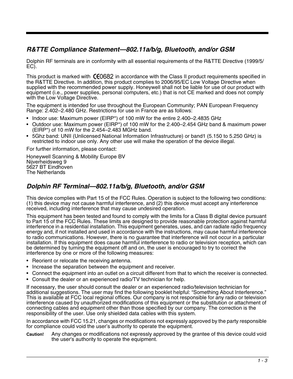 Honeywell DOLPHIN 9700 User Manual | Page 11 / 142