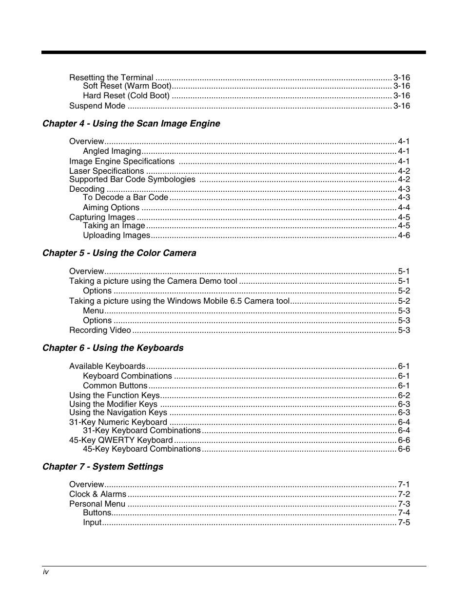 Honeywell DOLPHIN 9700 User Manual | Page 4 / 142