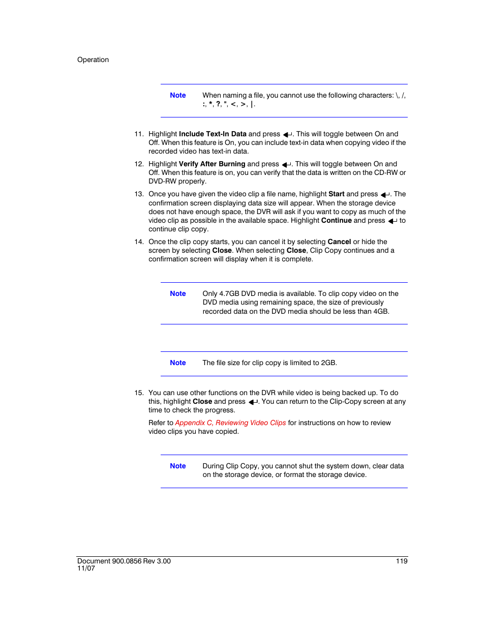 Honeywell HRXD9 User Manual | Page 119 / 156