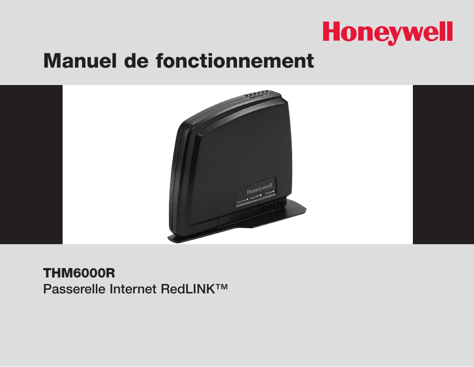 Manuel de fonctionnement | Honeywell M32855 THM6000R User Manual | Page 7 / 20