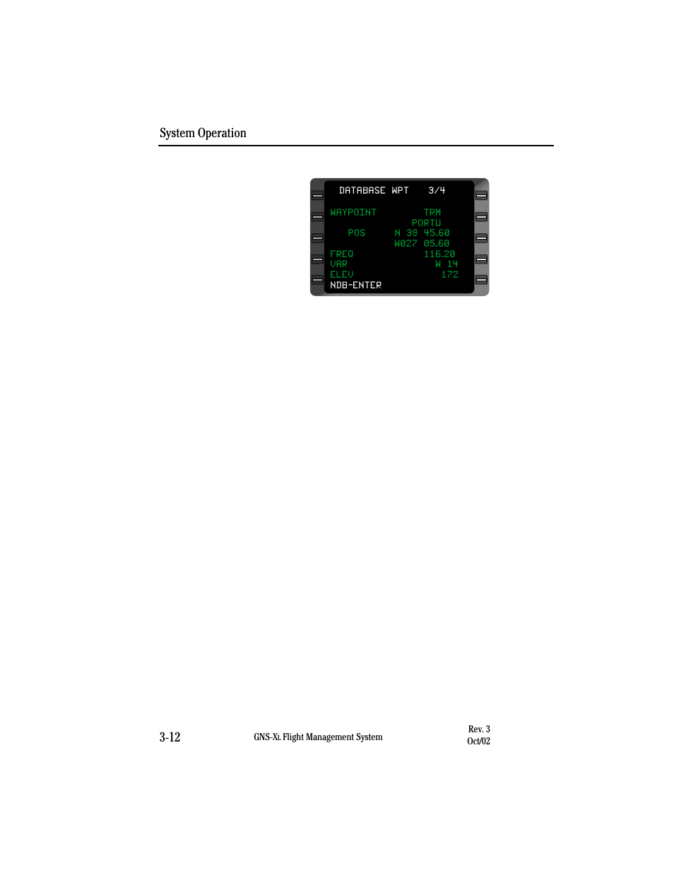 System operation 3-12 | Honeywell GNS-XL User Manual | Page 123 / 353