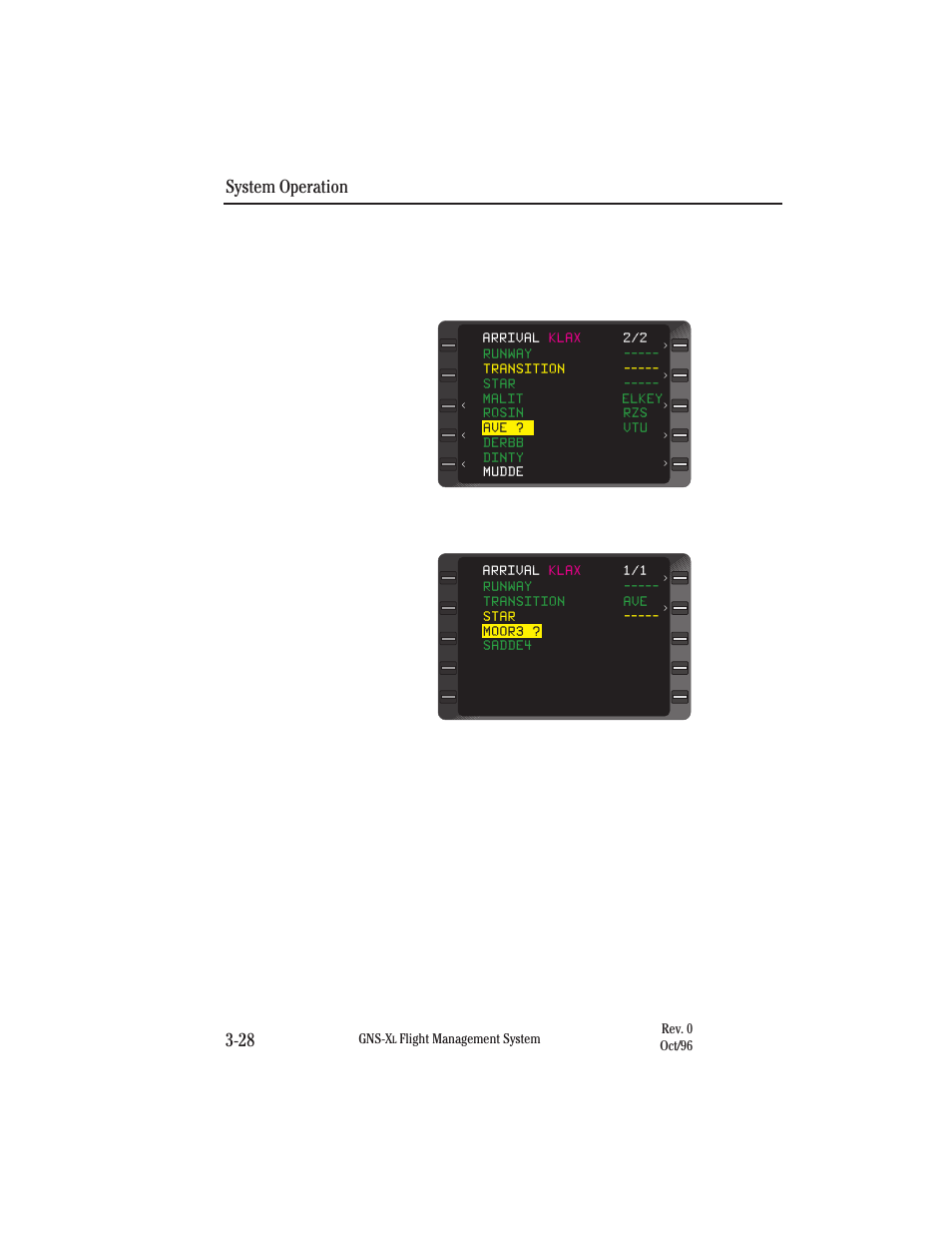 System operation 3-28 | Honeywell GNS-XL User Manual | Page 143 / 353