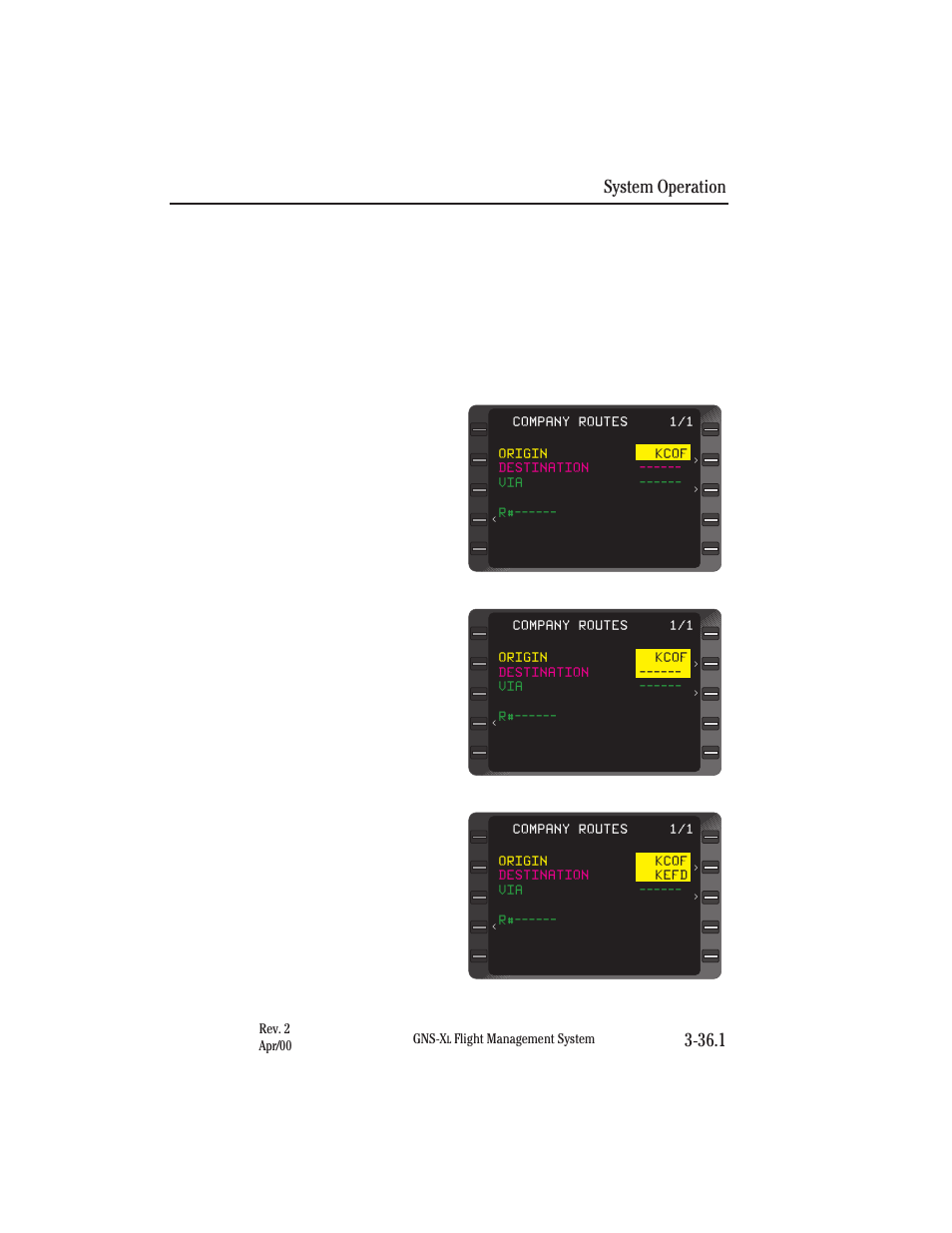 System operation 3-36.1 | Honeywell GNS-XL User Manual | Page 152 / 353