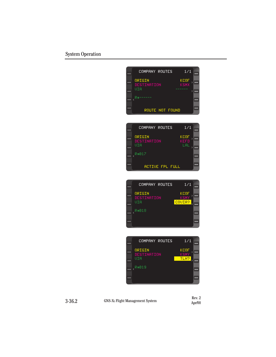 System operation 3-36.2 | Honeywell GNS-XL User Manual | Page 153 / 353