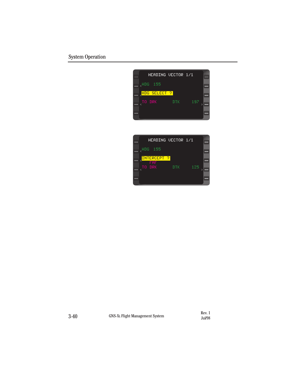 System operation 3-40 | Honeywell GNS-XL User Manual | Page 158 / 353