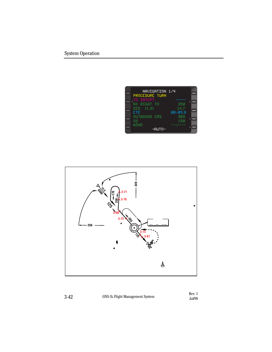 System operation 3-42, Figure 3-68 | Honeywell GNS-XL User Manual | Page 160 / 353