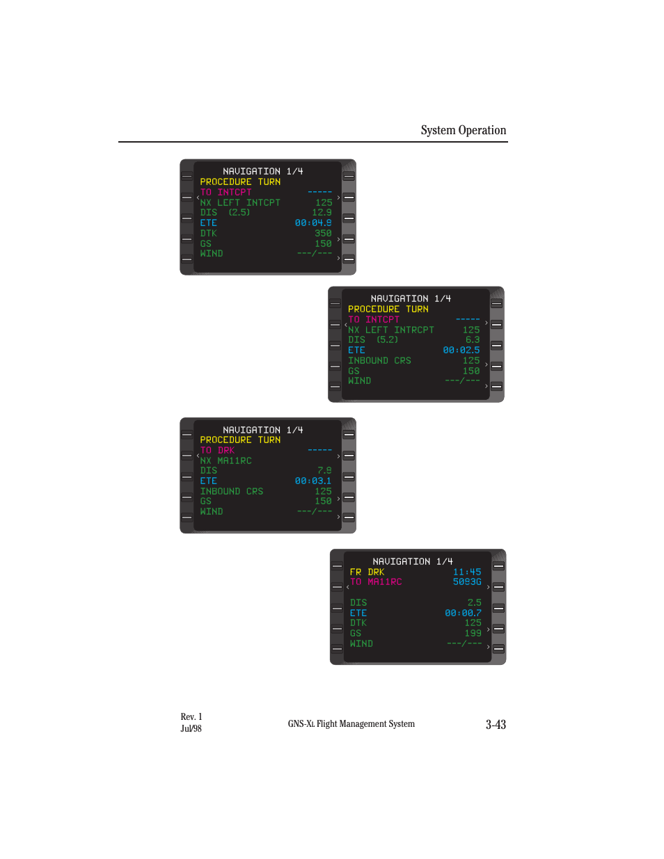 System operation 3-43 | Honeywell GNS-XL User Manual | Page 161 / 353
