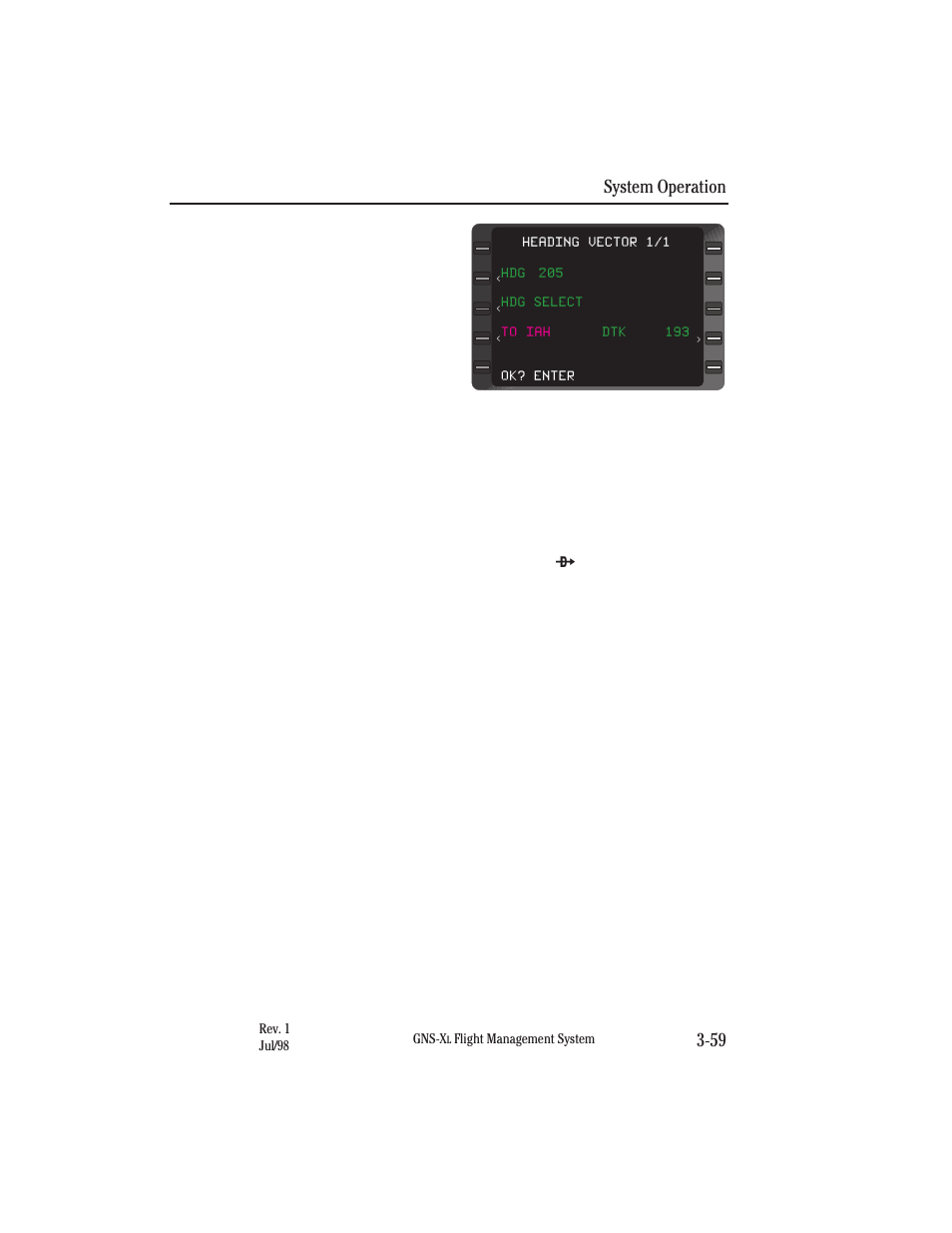 Canceling heading select mode, Programming an intercept, System operation 3-59 | Honeywell GNS-XL User Manual | Page 177 / 353