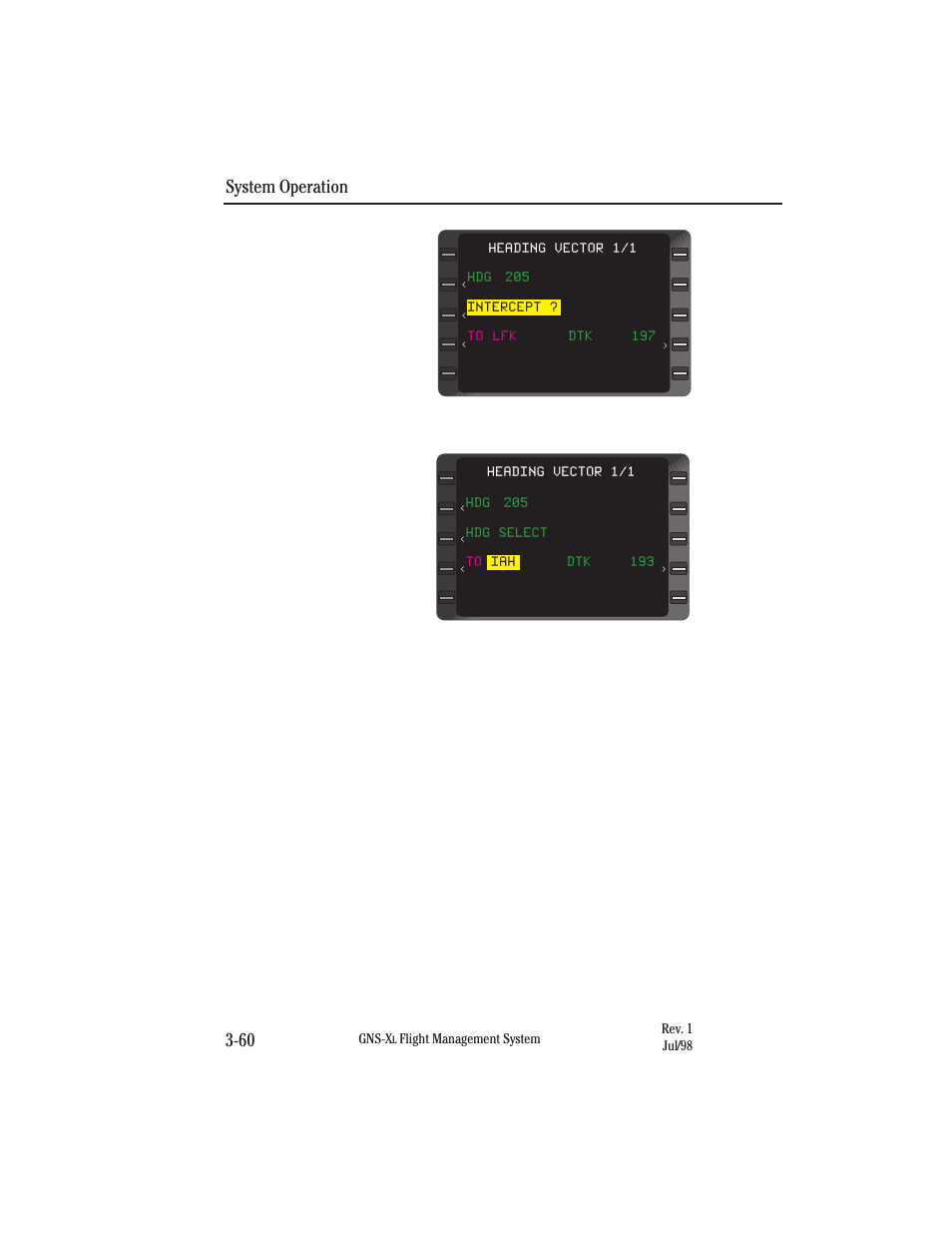 System operation 3-60 | Honeywell GNS-XL User Manual | Page 178 / 353