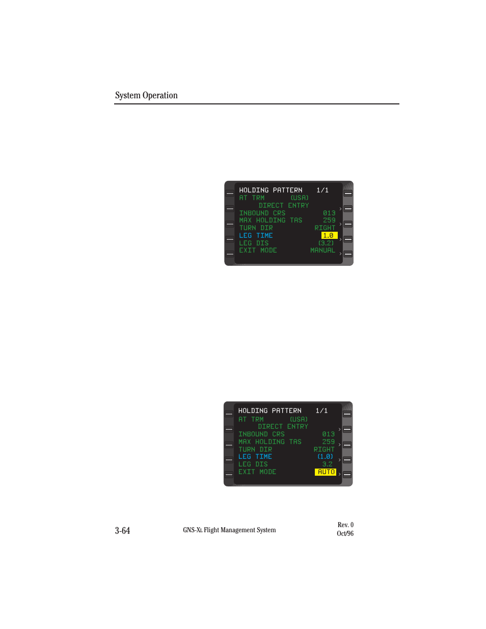 System operation 3-64 | Honeywell GNS-XL User Manual | Page 182 / 353