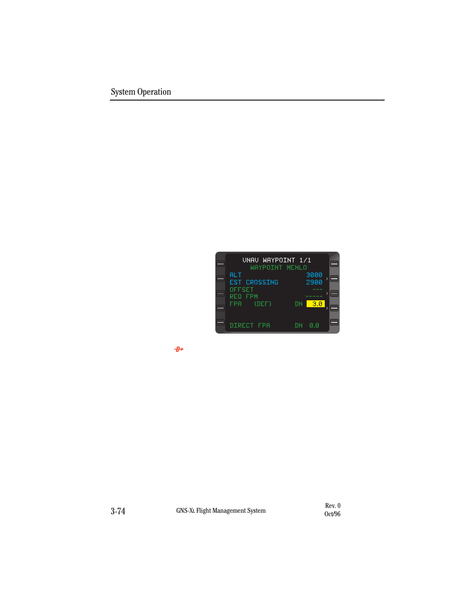 System operation 3-74 | Honeywell GNS-XL User Manual | Page 192 / 353