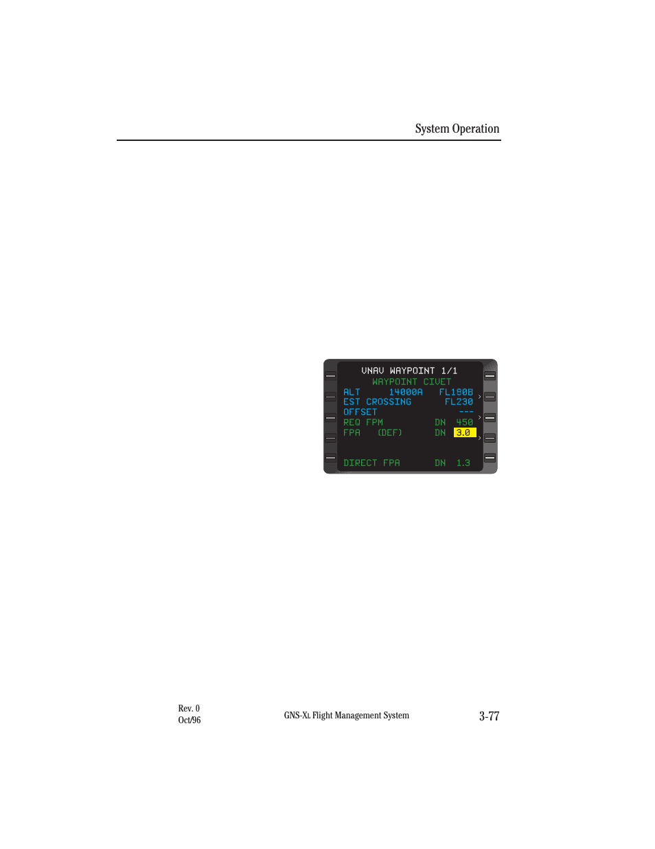 Using database (db) fpa, Using default ( def) fpa, Using manual (man) fpa | System operation 3-77 | Honeywell GNS-XL User Manual | Page 195 / 353