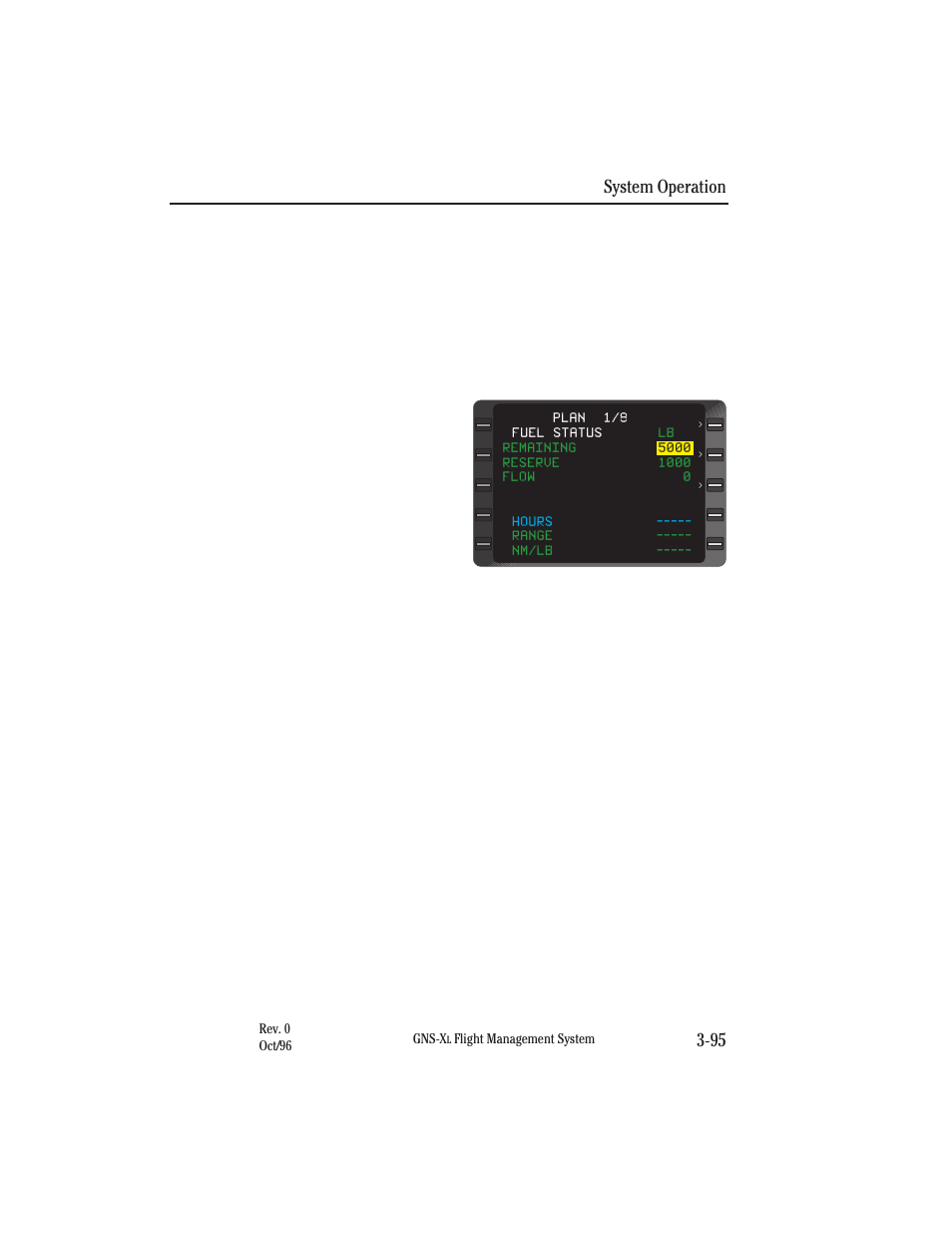 Planning procedures, Fuel planning, System operation 3-95 | Honeywell GNS-XL User Manual | Page 213 / 353