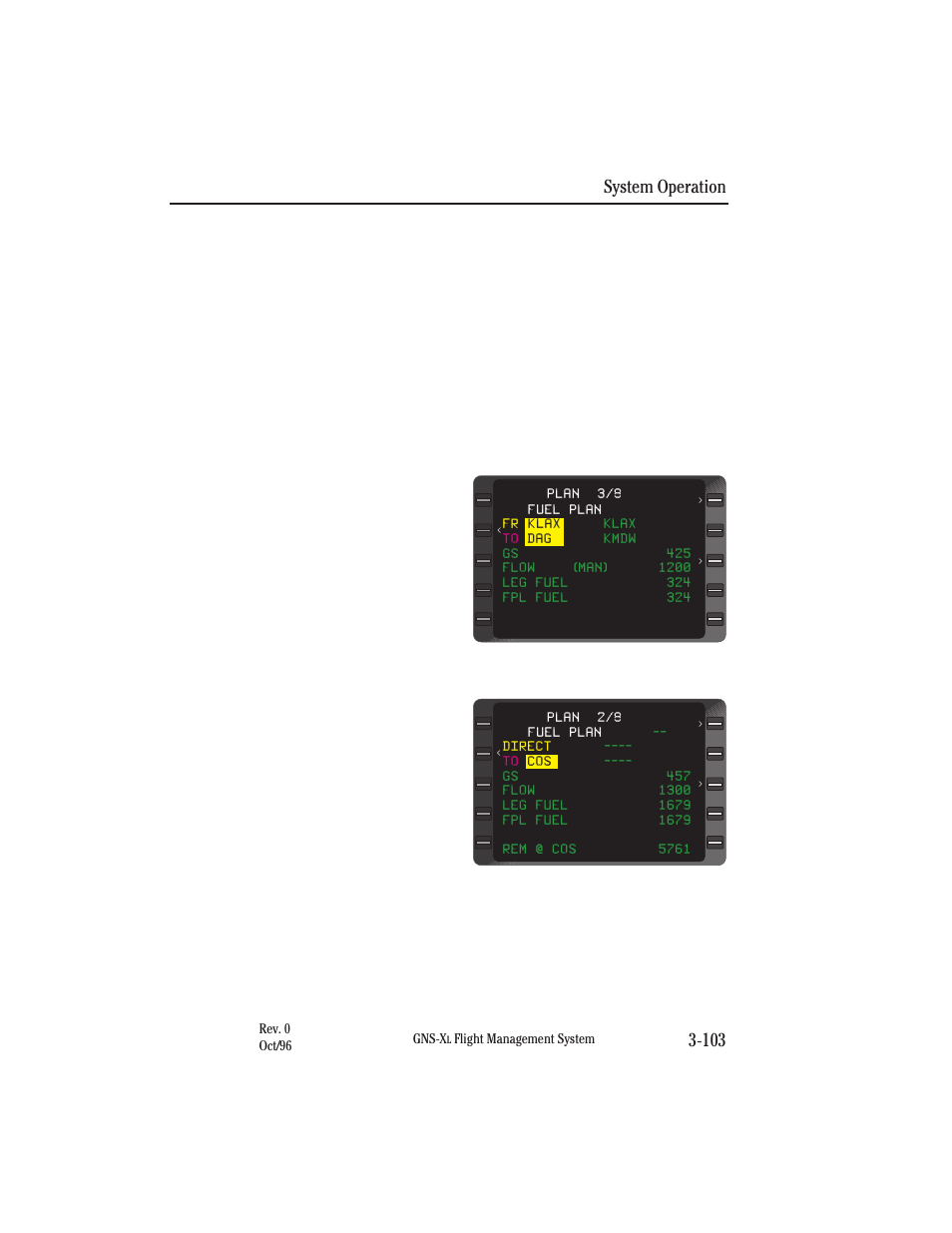 System operation 3-103 | Honeywell GNS-XL User Manual | Page 221 / 353