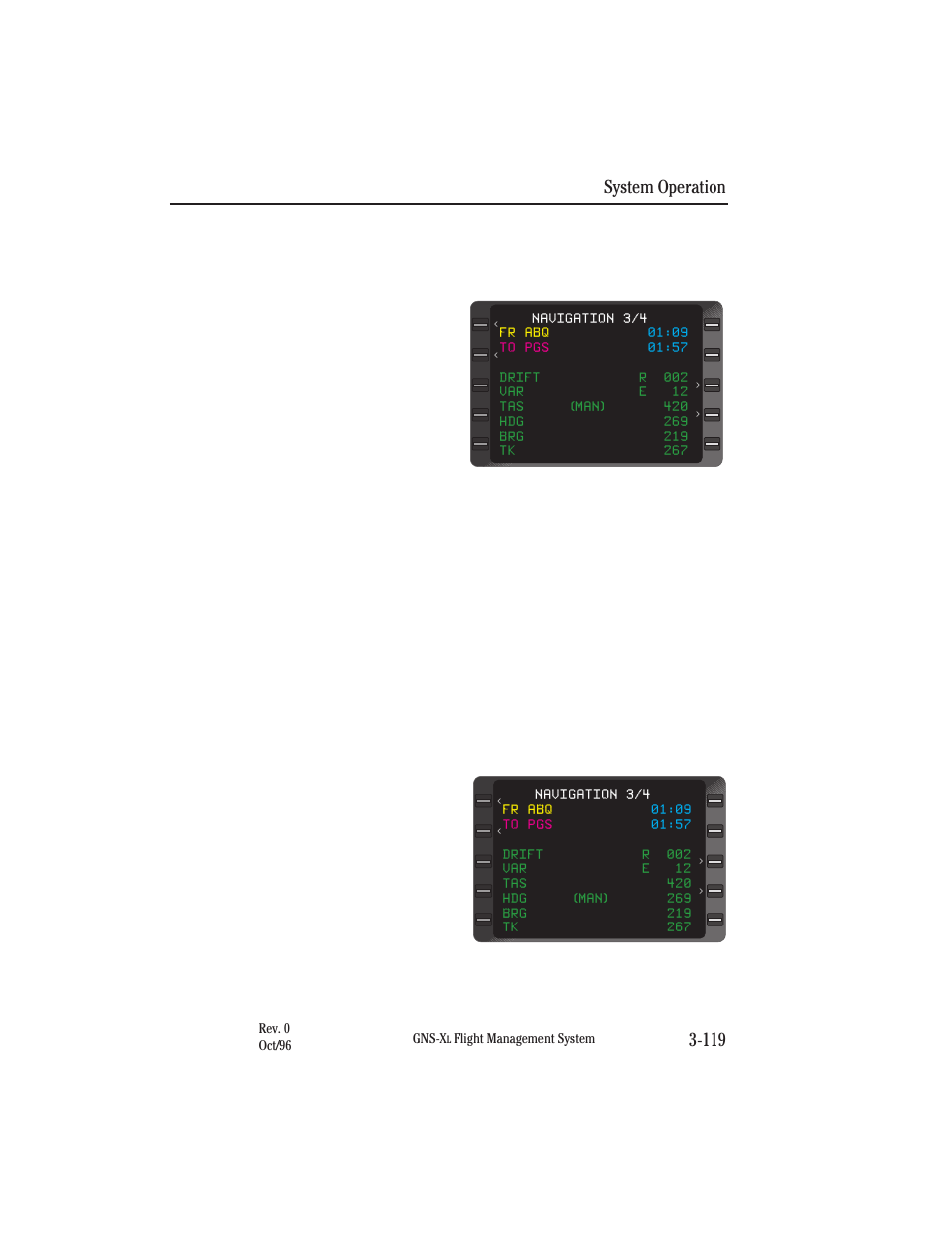 System operation 3-119 | Honeywell GNS-XL User Manual | Page 237 / 353