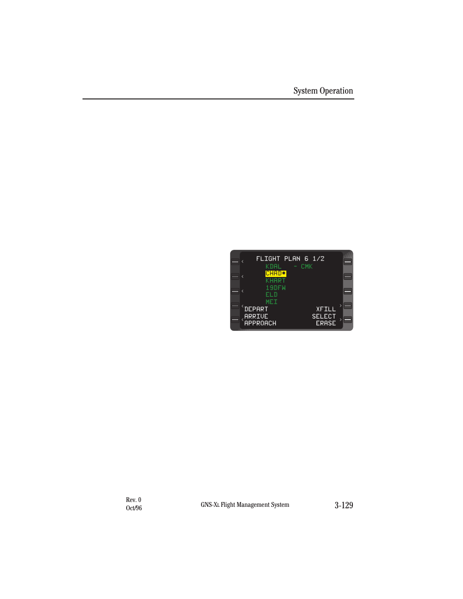 Creating an offset waypoint, System operation 3-129 | Honeywell GNS-XL User Manual | Page 247 / 353