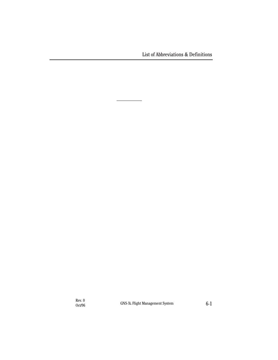 Section 6 list of abbreviations and definitions | Honeywell GNS-XL User Manual | Page 257 / 353