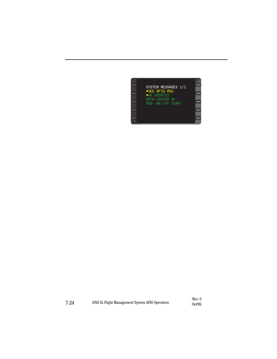 System messages, Advisory | Honeywell GNS-XL User Manual | Page 290 / 353