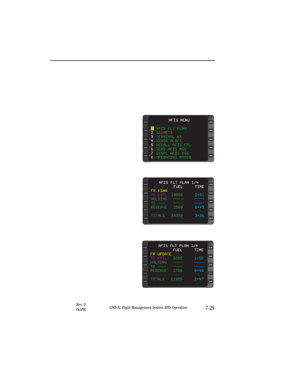 Reviewing afis flight plan data | Honeywell GNS-XL User Manual | Page 295 / 353