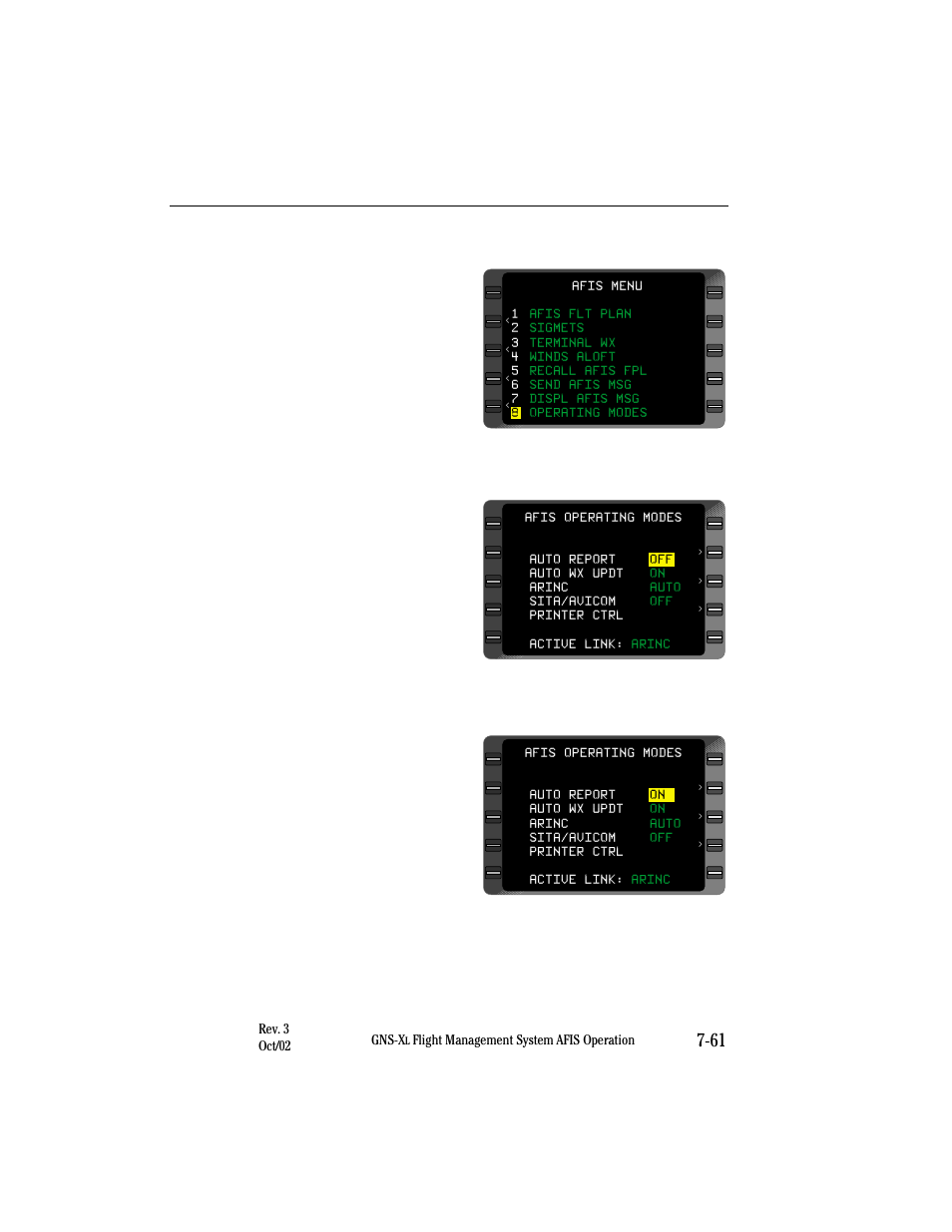 Returning to auto report | Honeywell GNS-XL User Manual | Page 327 / 353