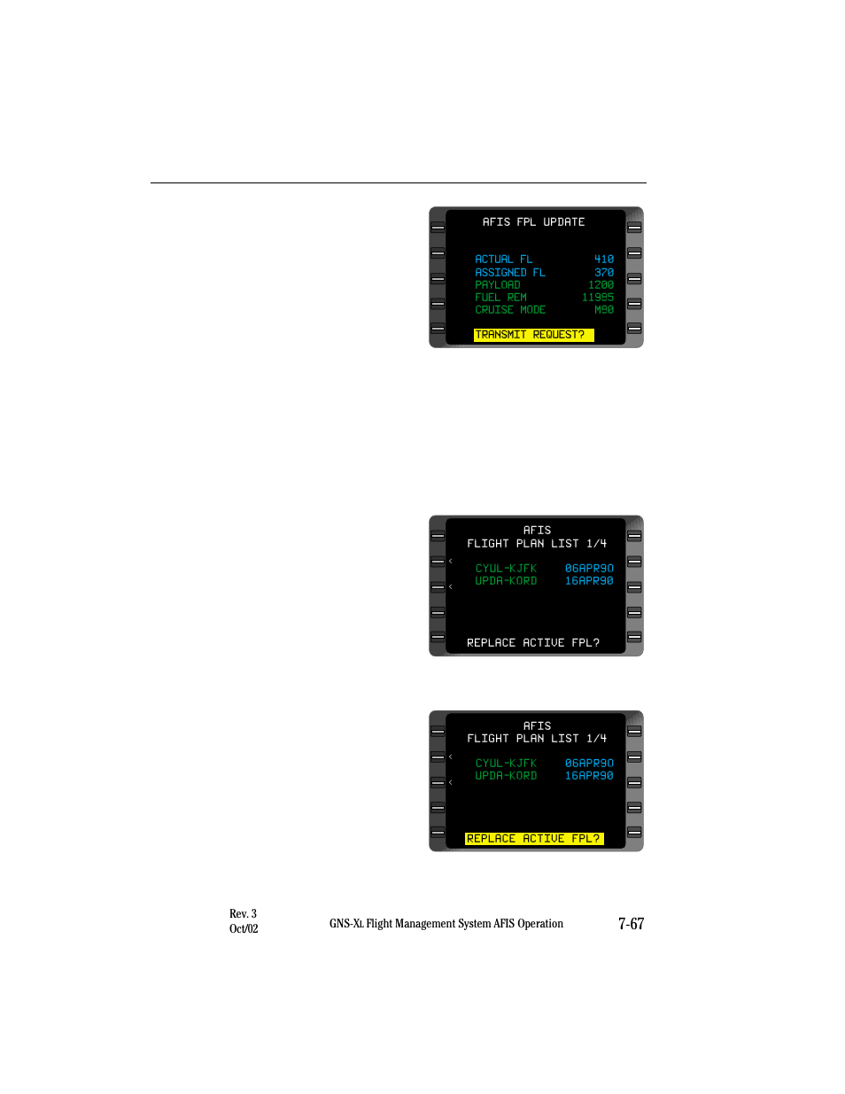 Selecting update as active flight plan | Honeywell GNS-XL User Manual | Page 333 / 353