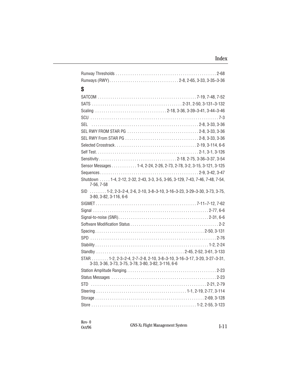 Index | Honeywell GNS-XL User Manual | Page 349 / 353