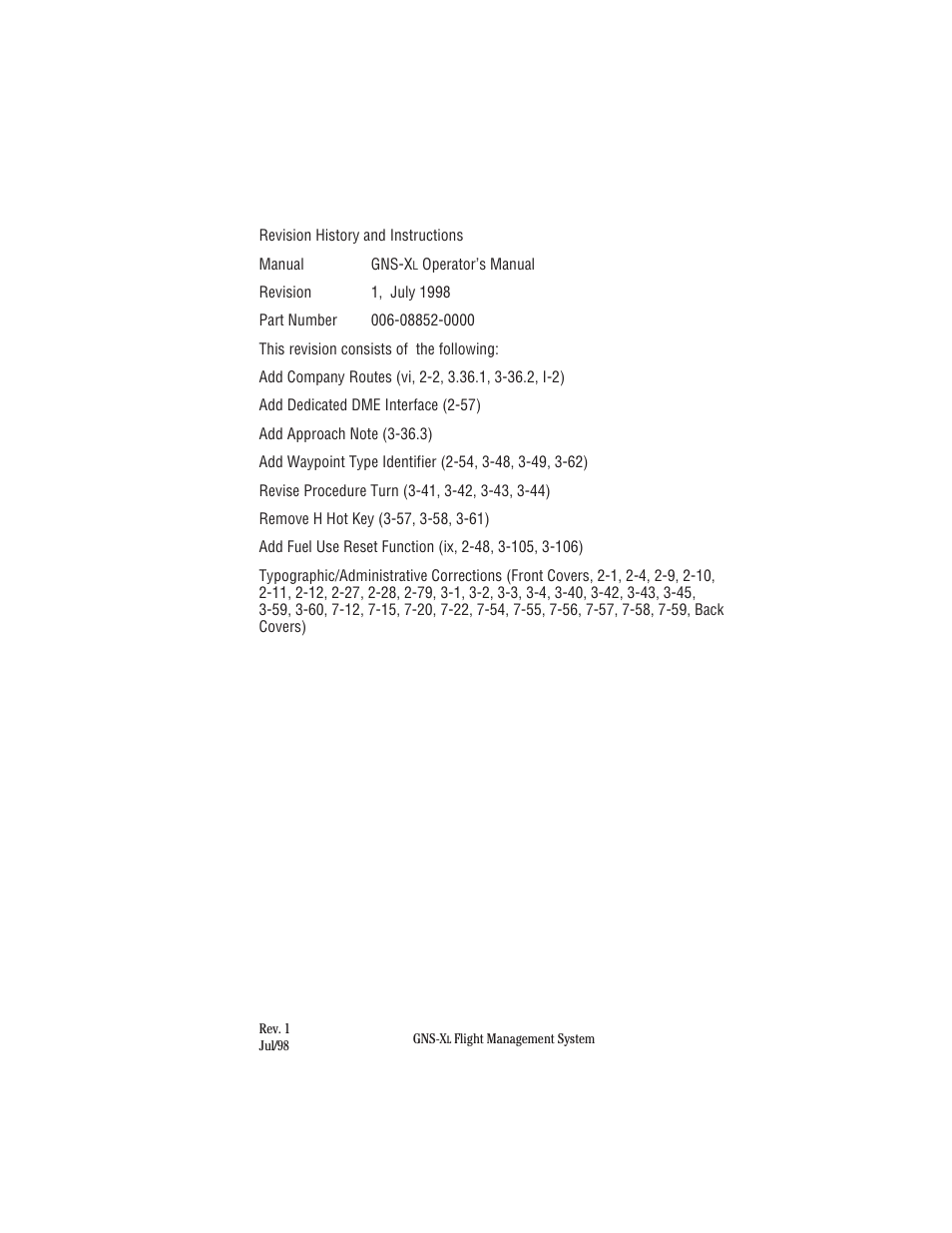 Honeywell GNS-XL User Manual | Page 6 / 353