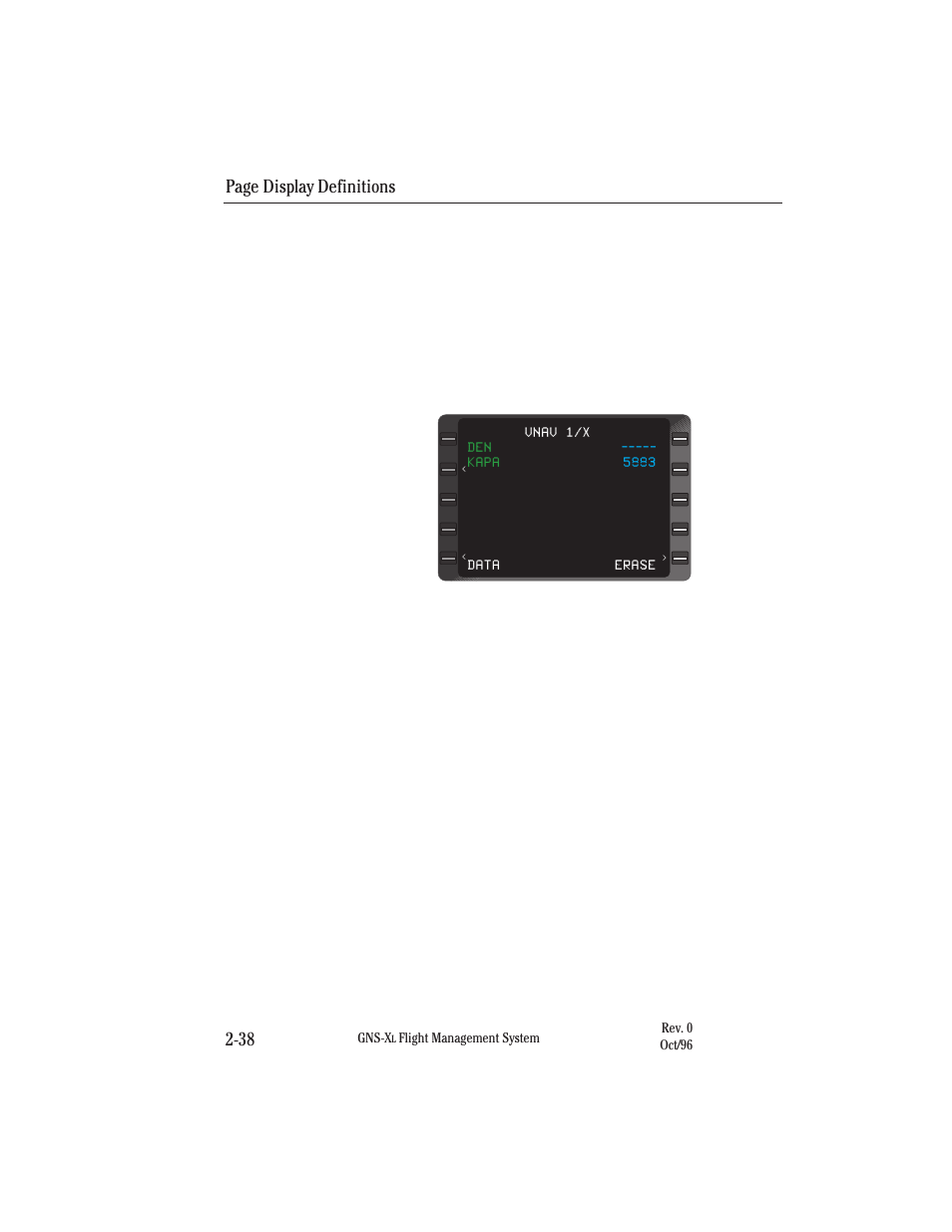 Page display definitions 2-38 | Honeywell GNS-XL User Manual | Page 69 / 353