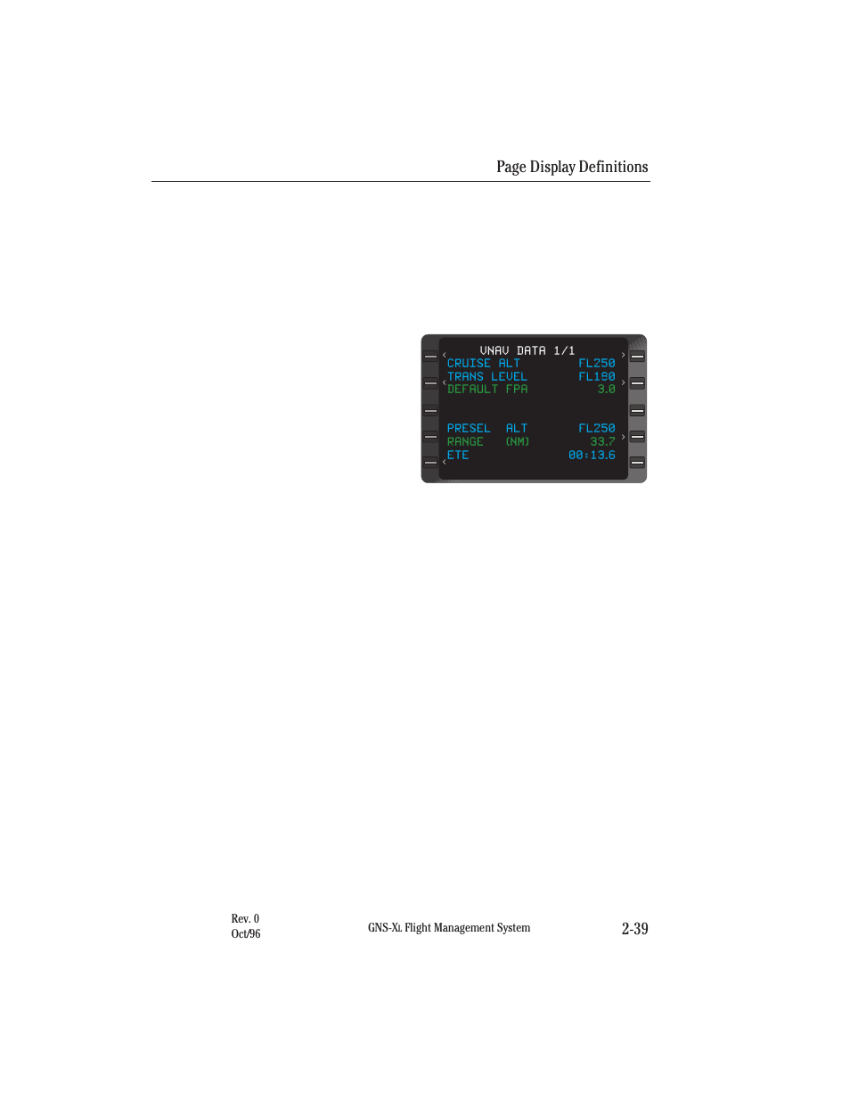 Page display definitions 2-39 | Honeywell GNS-XL User Manual | Page 70 / 353