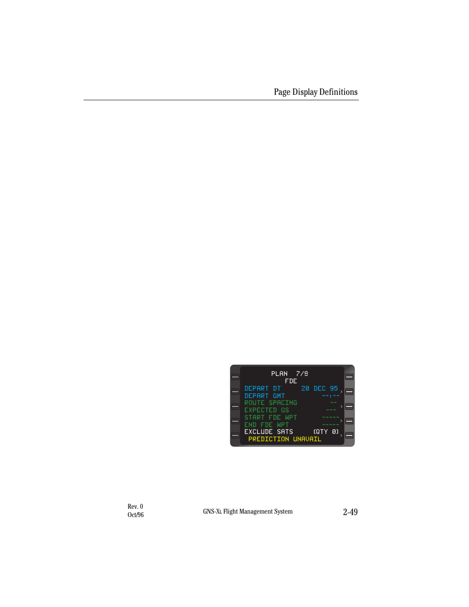 Page display definitions 2-49 | Honeywell GNS-XL User Manual | Page 80 / 353