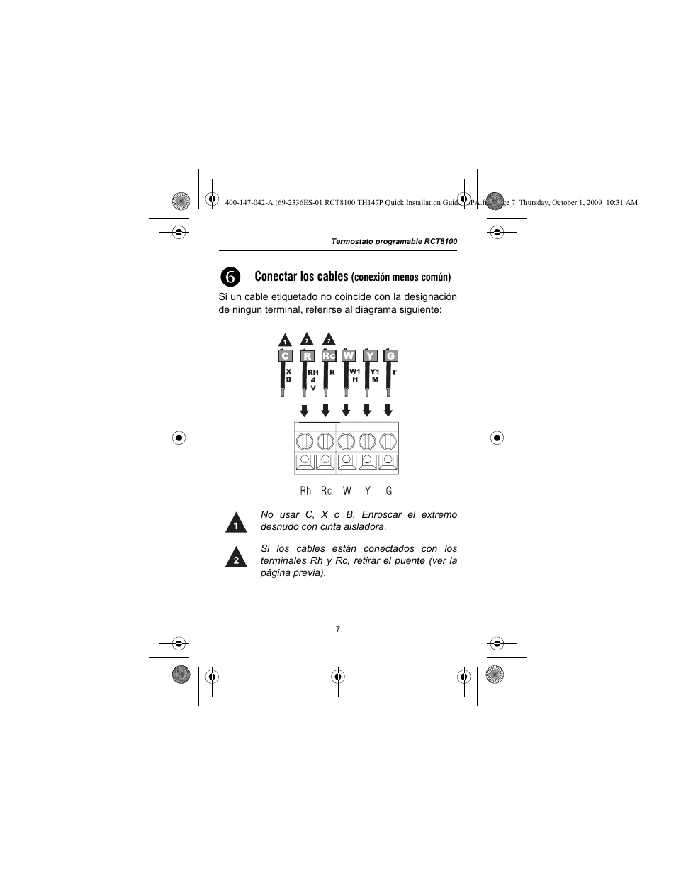 Honeywell RCT8100 User Manual | Page 23 / 28