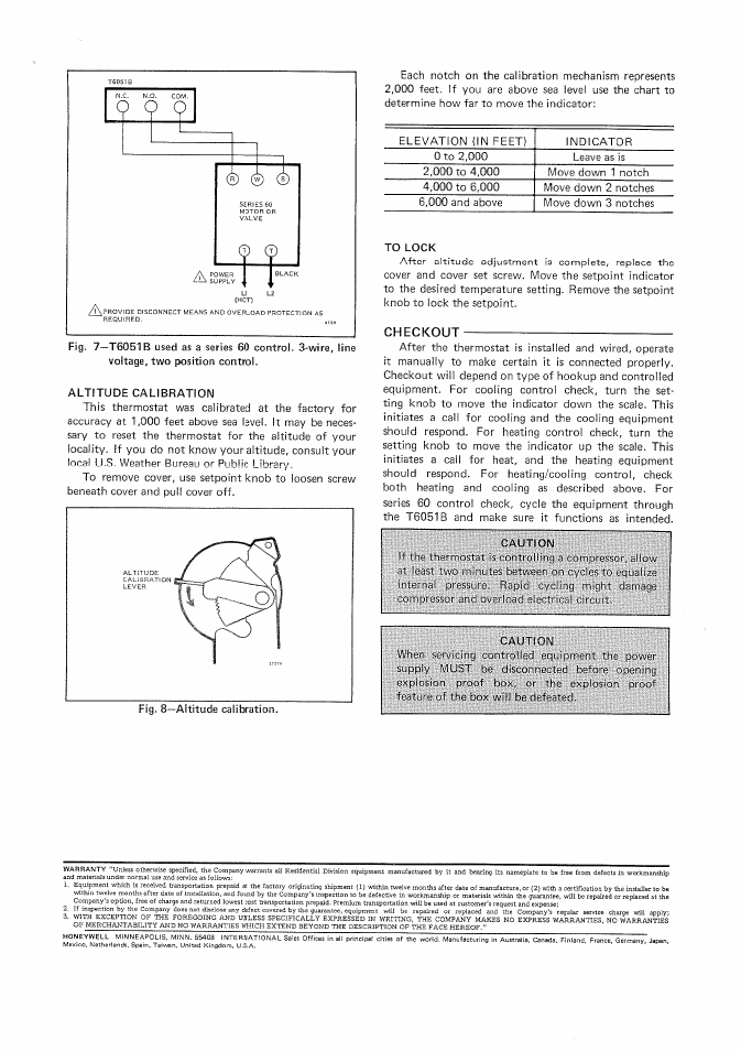 Honeywell T6051B User Manual | Page 3 / 3