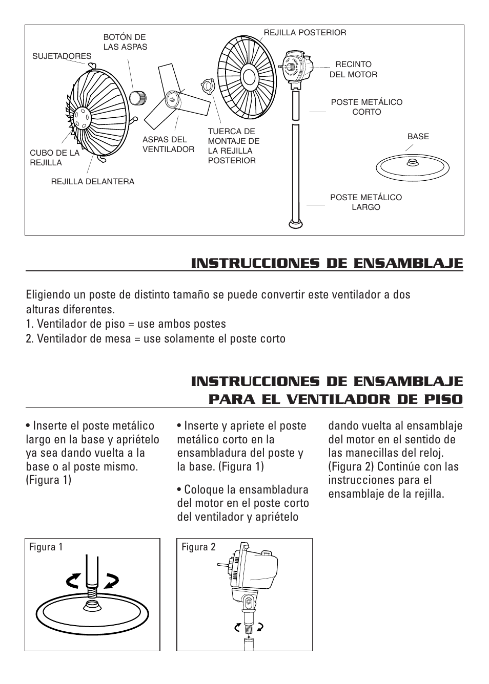 Instrucciones de ensamblaje | Honeywell HS-120C Series User Manual | Page 17 / 21