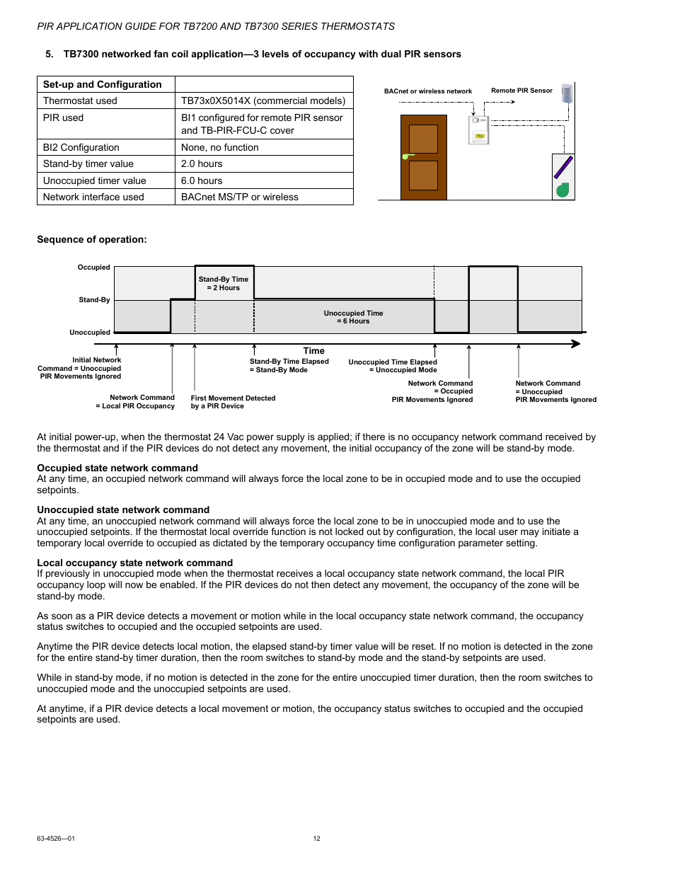 Honeywell PIR Application Guide for TB7200 and TB7300 Series s 63-4526-01 User Manual | Page 12 / 36