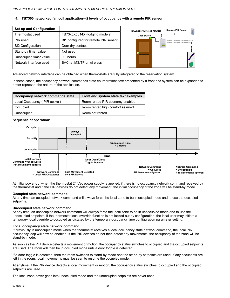 Honeywell PIR Application Guide for TB7200 and TB7300 Series s 63-4526-01 User Manual | Page 24 / 36