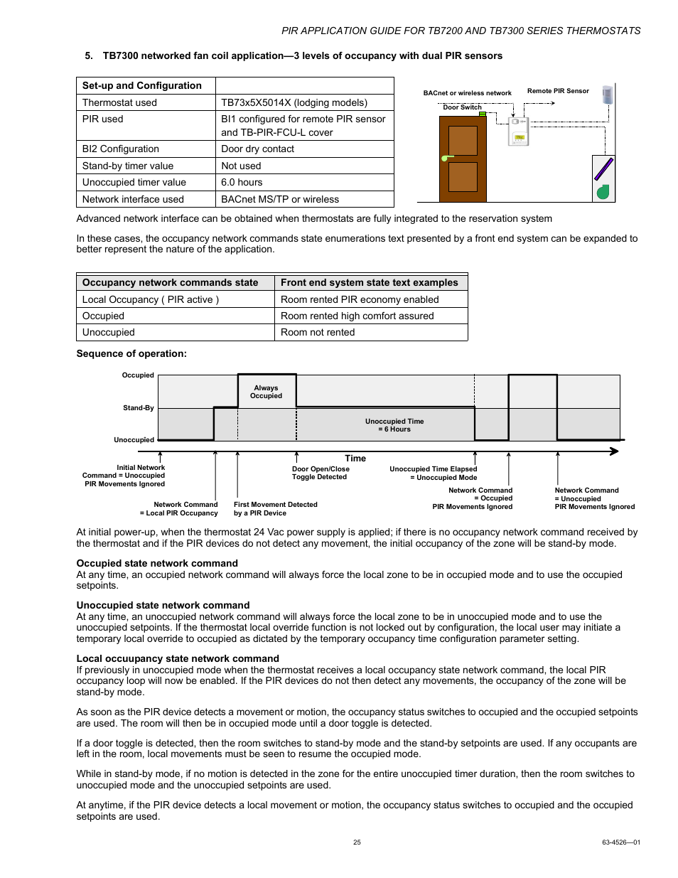 Honeywell PIR Application Guide for TB7200 and TB7300 Series s 63-4526-01 User Manual | Page 25 / 36