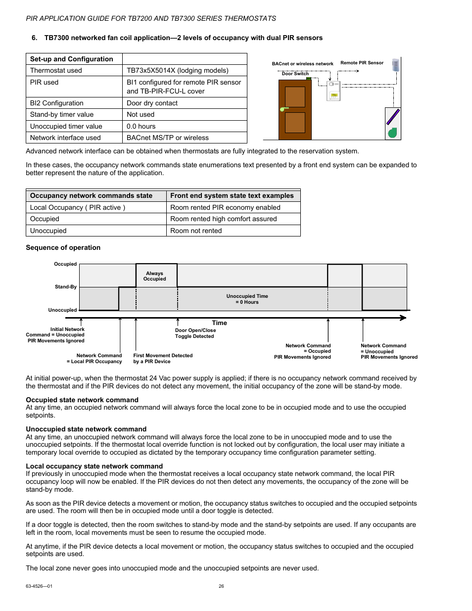 Honeywell PIR Application Guide for TB7200 and TB7300 Series s 63-4526-01 User Manual | Page 26 / 36