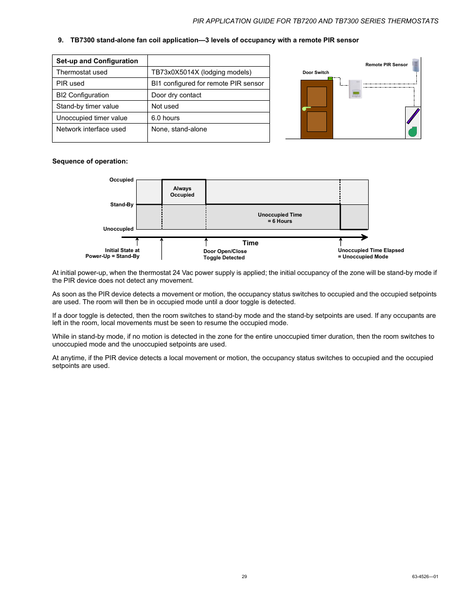 Honeywell PIR Application Guide for TB7200 and TB7300 Series s 63-4526-01 User Manual | Page 29 / 36