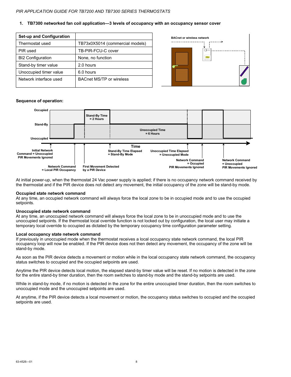 Honeywell PIR Application Guide for TB7200 and TB7300 Series s 63-4526-01 User Manual | Page 8 / 36