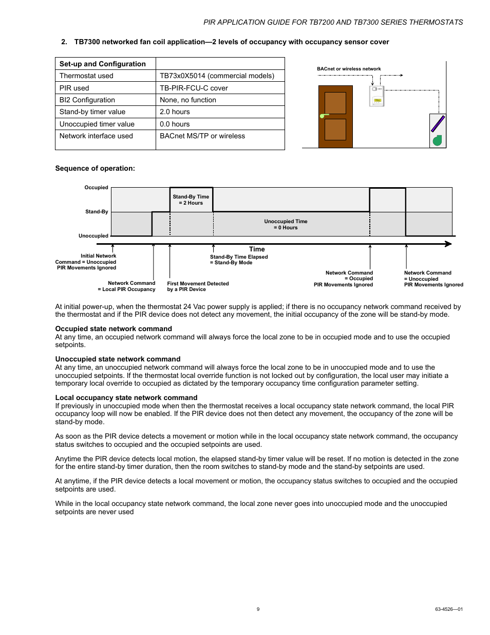 Honeywell PIR Application Guide for TB7200 and TB7300 Series s 63-4526-01 User Manual | Page 9 / 36