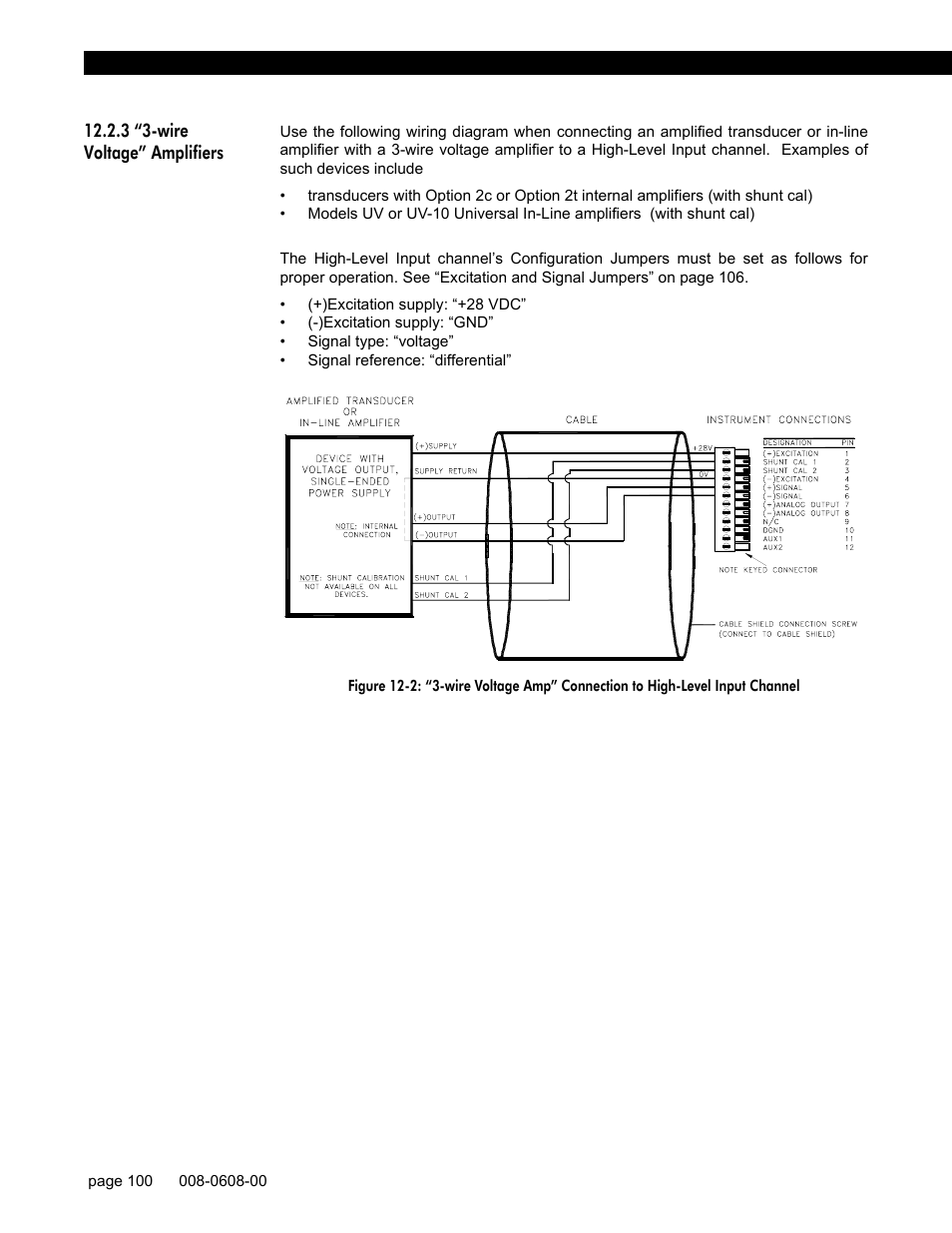 3 “3-wire voltage” amplifiers | Honeywell SC1000 User Manual | Page 100 / 174