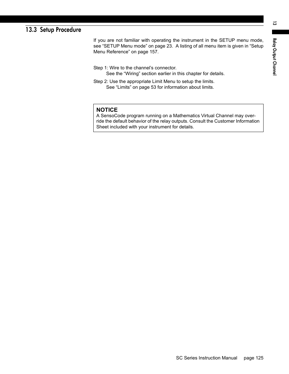 3 setup procedure | Honeywell SC1000 User Manual | Page 125 / 174