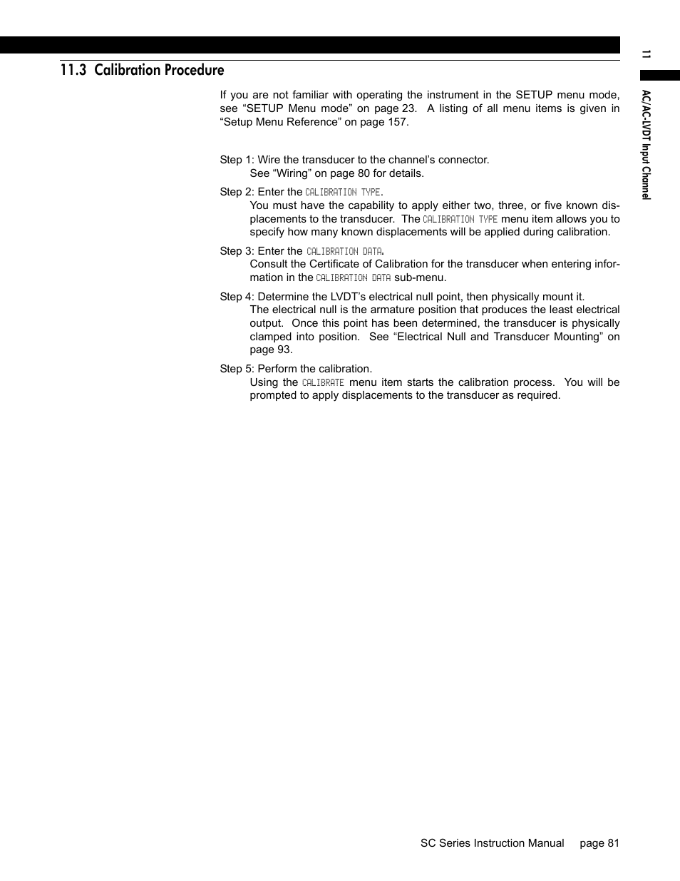 3 calibration procedure | Honeywell SC1000 User Manual | Page 81 / 174