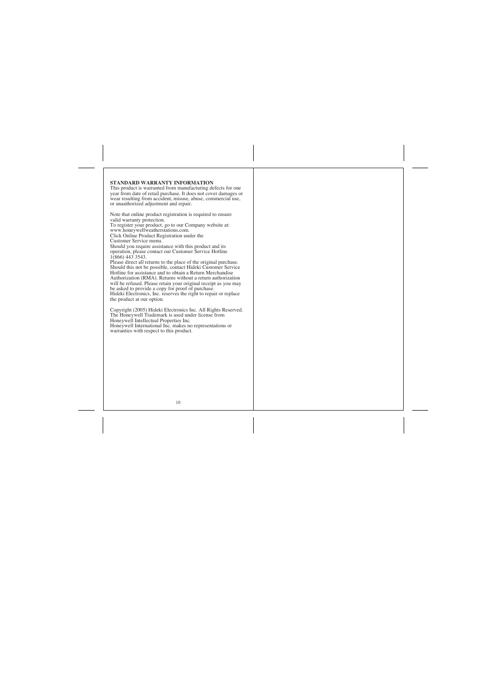 Honeywell TS13F User Manual | Page 6 / 18