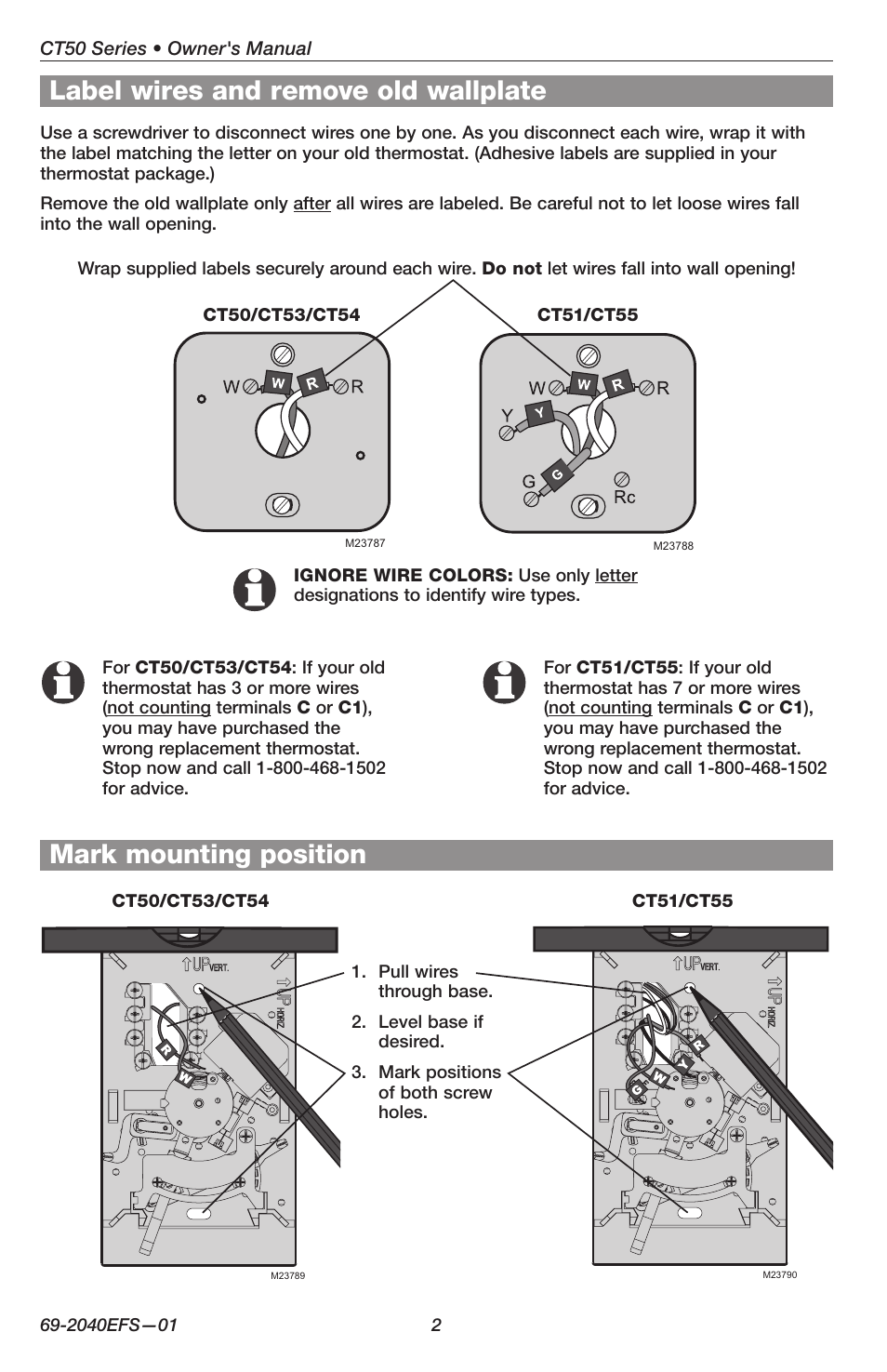 Honeywell CT50 User Manual | Page 2 / 16